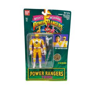 Bandai Mighty Morphin Power Rangers Action Figure TRINI Yellow Ranger NEW 1994